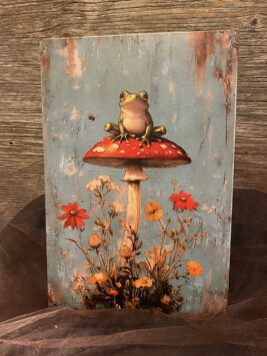 Sign - Frog Mushroom - Rectangle Sign