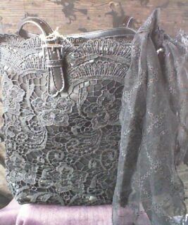 66064 - Black Lace Handbag