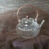 82002 - Ribbed  Glass Teapot