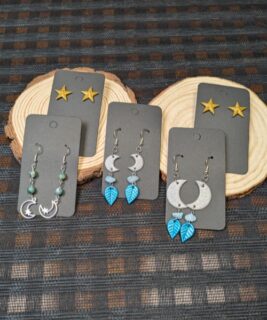 90300 - Polyclay_Mira - Celestial Earrings