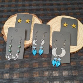 90300 - Polyclay_Mira - Celestial Earrings