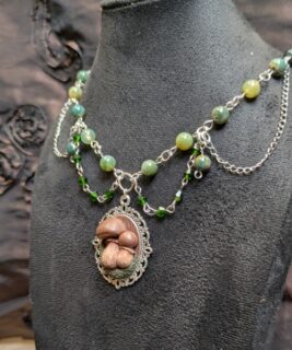 90307 - Polyclay_Mira - Mushroom Necklace