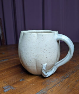 90705 - Jillian S ceramics - white pumpkin mug