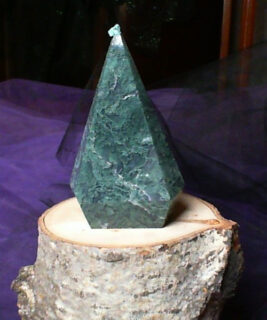 90430 - IvyCat - Moss Agate Diamond