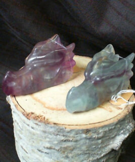 90487 - IvyCat - Flourite Dragon Head