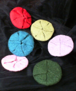 91705 - Rene Bruneau Felting - Stemware Coasters