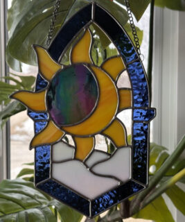 91502 - Karina Stained Glass - Sun Window