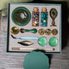 55014 - Large Green Wax Set