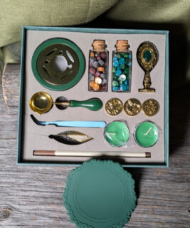 55014 - Large Green Wax Set