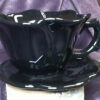 82024 - Black Rose Teacup