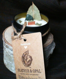 91301 - Feather and Opal Candles