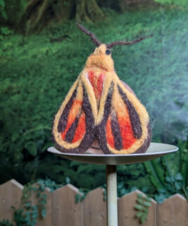 92004 - Moss and Thimble - Painted Lichen Moth Clip