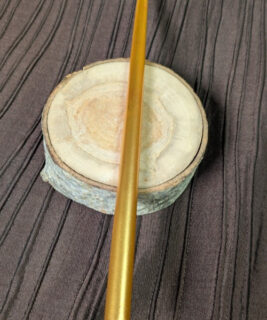 92404 - Boho upcycles - Slim Gold Candle