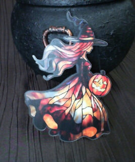 22067 - Halloween Witch Window Decor