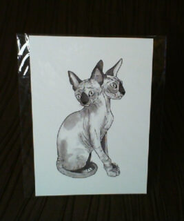 92606 - The Merch Stand Co - 2 Headed Cat Print