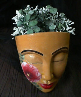 90814 - Sacred Space - Floral Face Planter