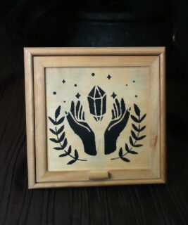 92428 - Boho upcycles - Wood Jewelry Box