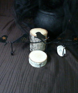 92430 - Boho upcycles - Black Birds Hook