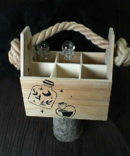 92433 - Boho upcycles - Wood Potion Tote
