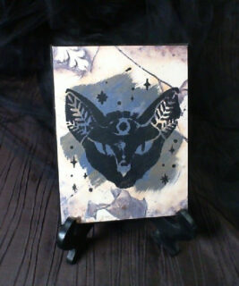 92434 - Boho upcycles - Third Eye Cat Artwork