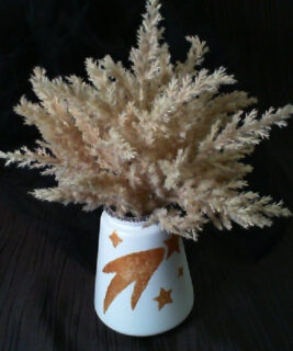 92441 - Boho upcycles - Fall Shooting Star Dried Floral