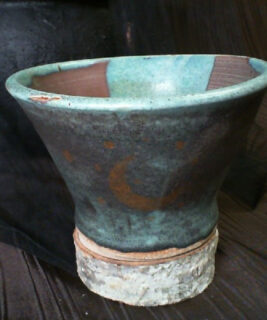 92445 - Boho upcycles - Pottery Bowl w Celestial