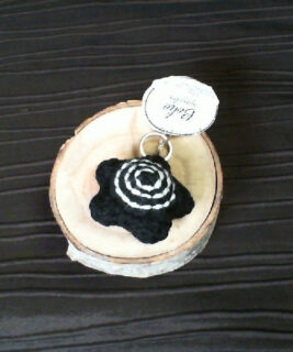 92456 - Boho upcycles - Star Key Ring Charm