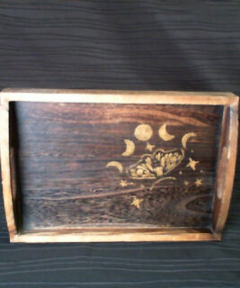 92462 - Boho upcycles - Small Wood Moth Tray