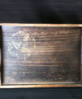 92463 - Boho upcycles - Large Wood Moth Tray