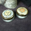 92478 - Boho upcycles - Vintage Glass Powder Jars