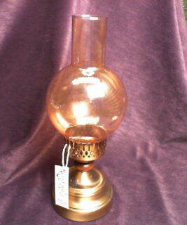 92235 - WPG Vintage - Hurricane Amber Candle Holder