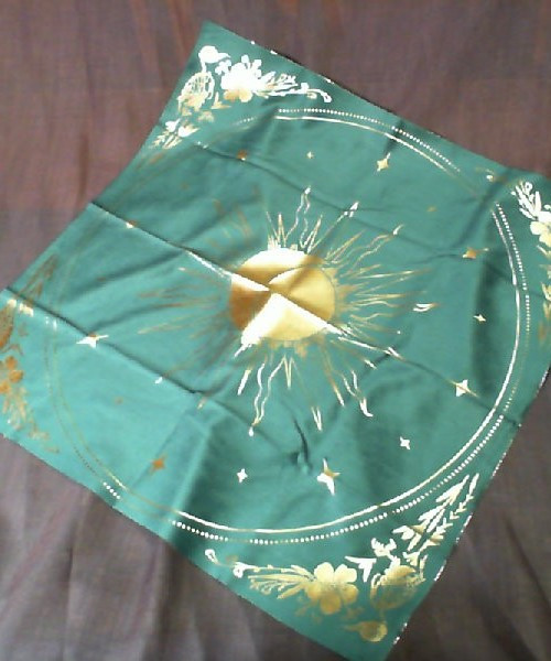 66164 - Celestial Altar Cloth Emerald Velvet