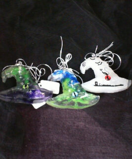 93306 - Aimee Fehr Resin - Witch Hat Ornaments
