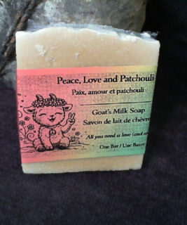 93007 - Ducked Up Farm  - Peace Love and Patchouli Goats Milk Soap